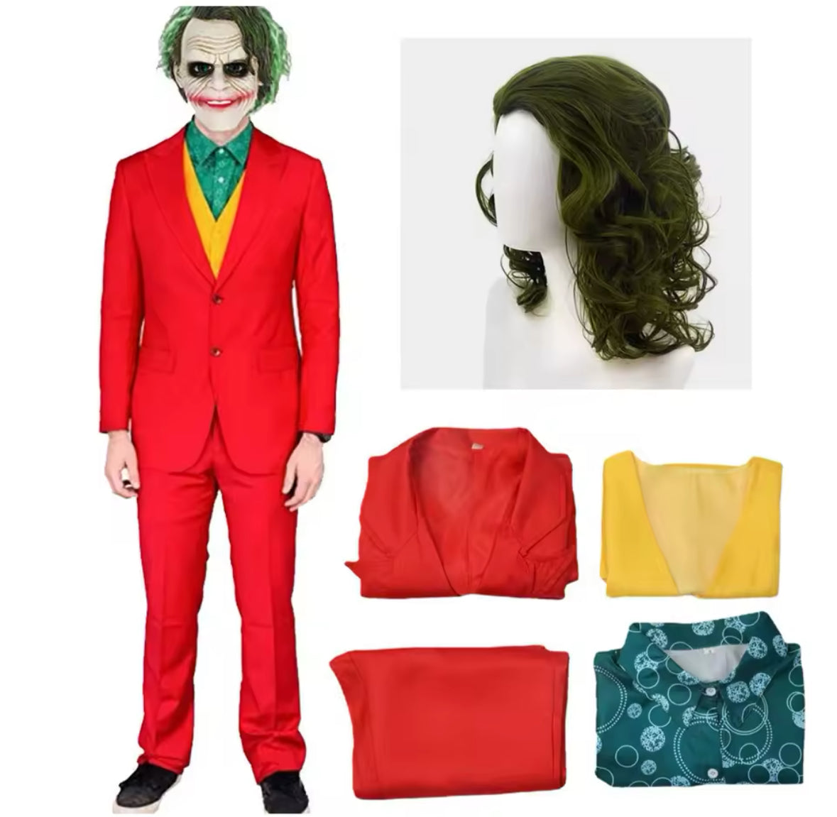 Joker Clown Anzug Kostüm