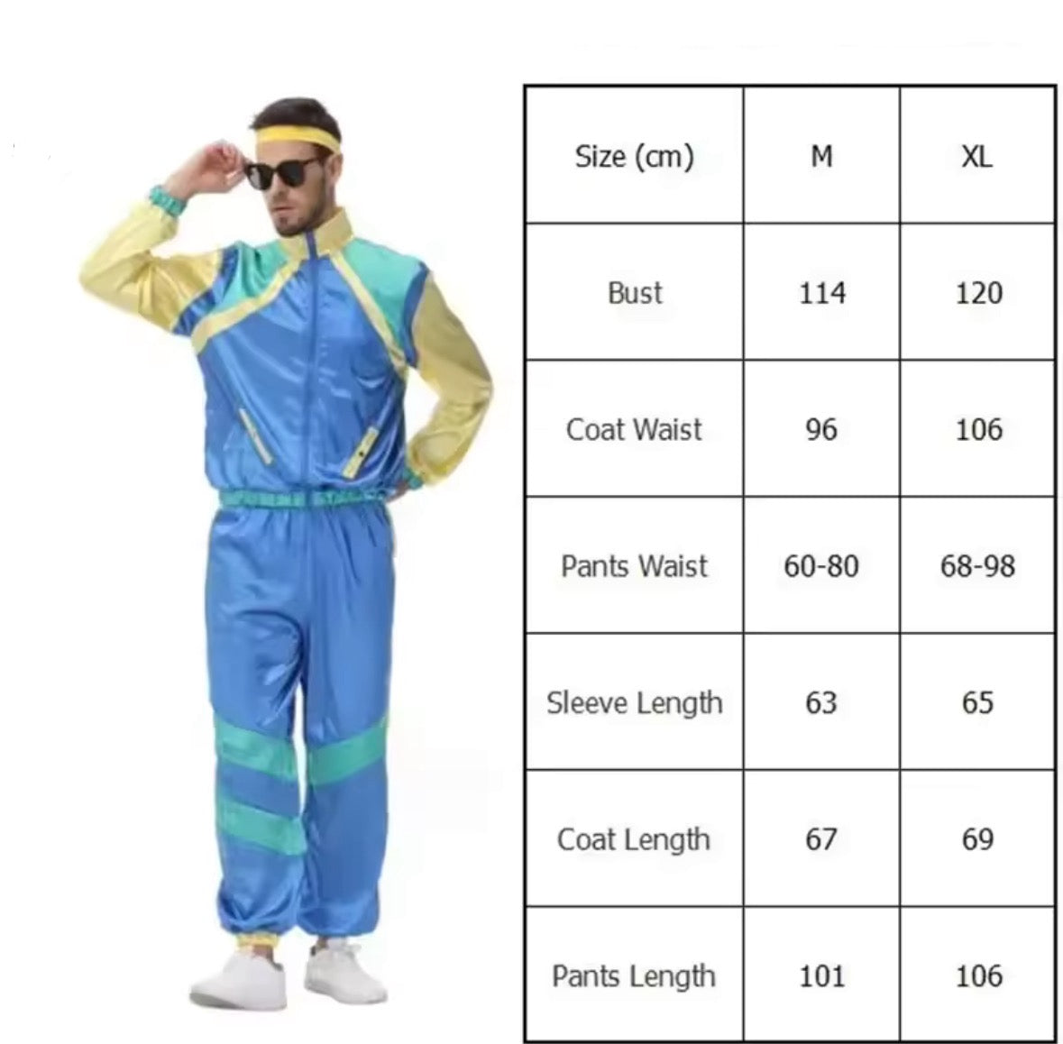 80er Jahre Disco Vintage Kostüm