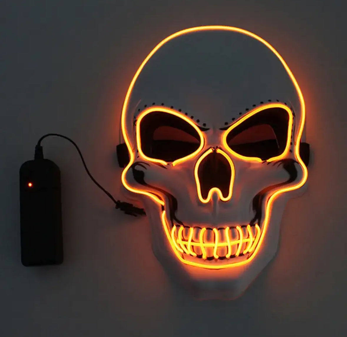 Leuchtende Neon Totenkopf Maske