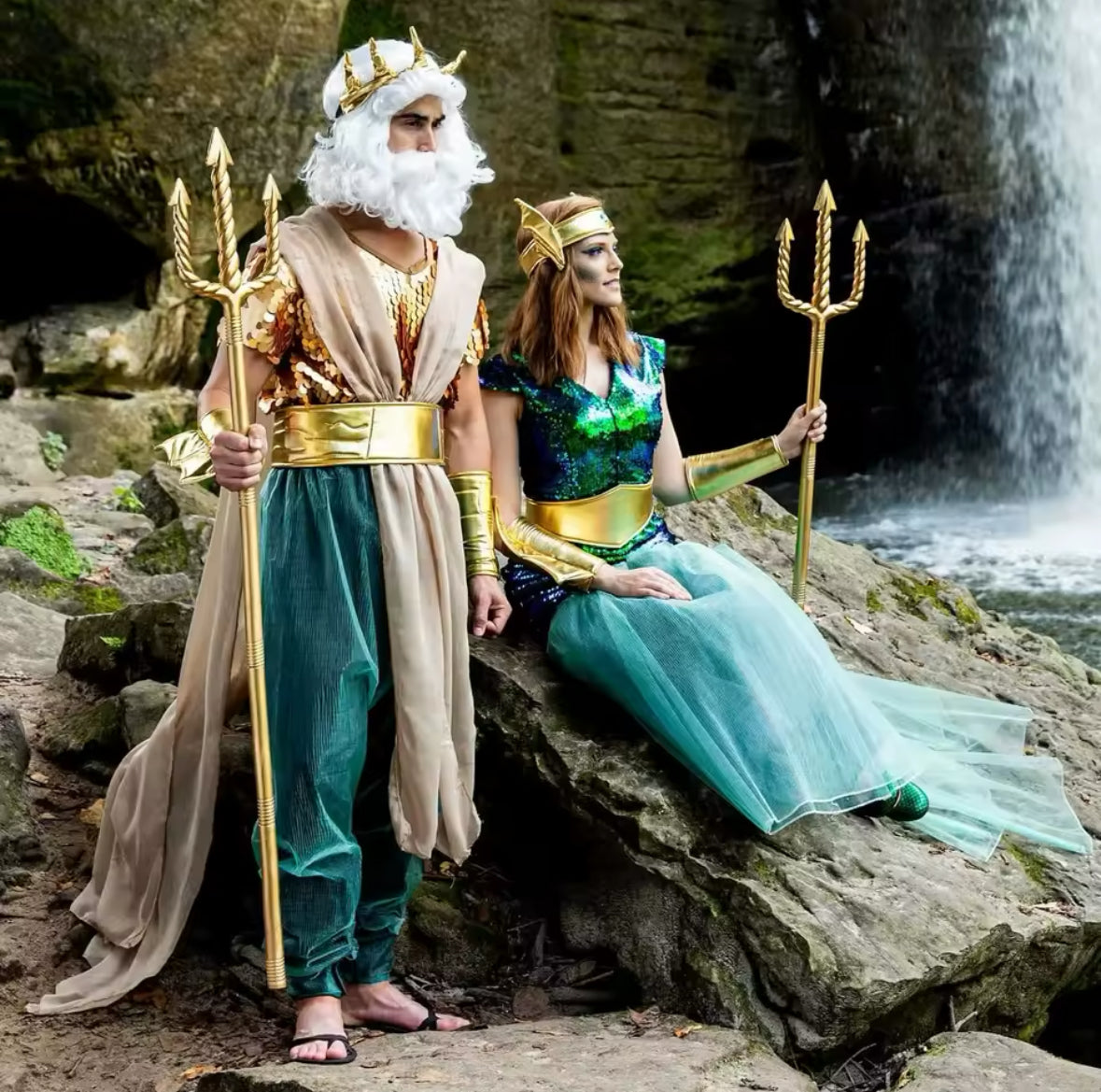 Atlantis Meeres Königen Kostüm