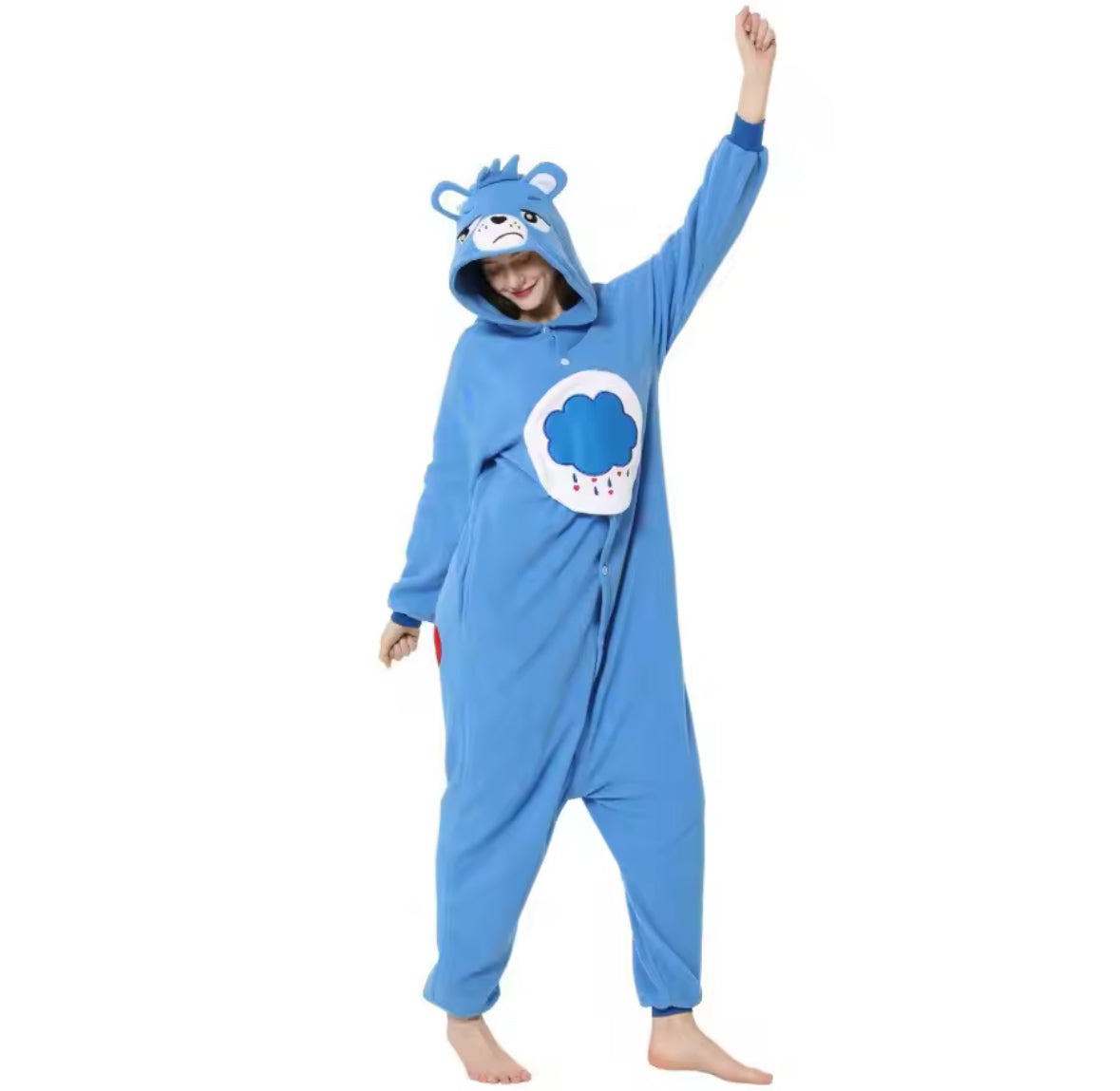 Buntes Glücks Bärchen Ganzkörper Kostüm