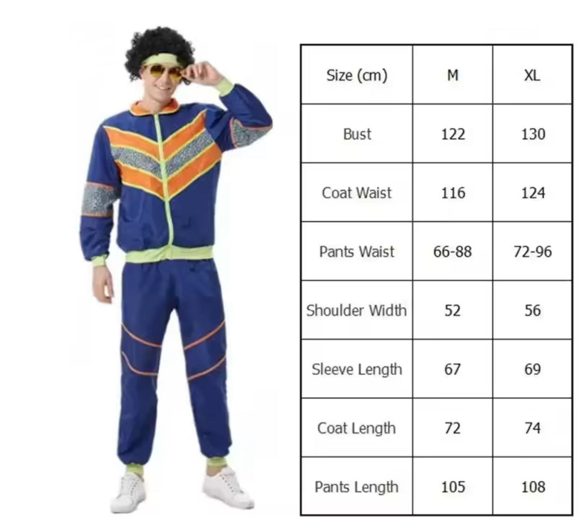 80er Jahre Disco Vintage Kostüm