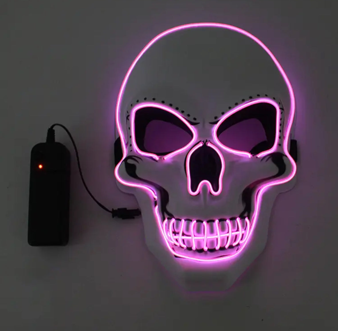 Leuchtende Neon Totenkopf Maske
