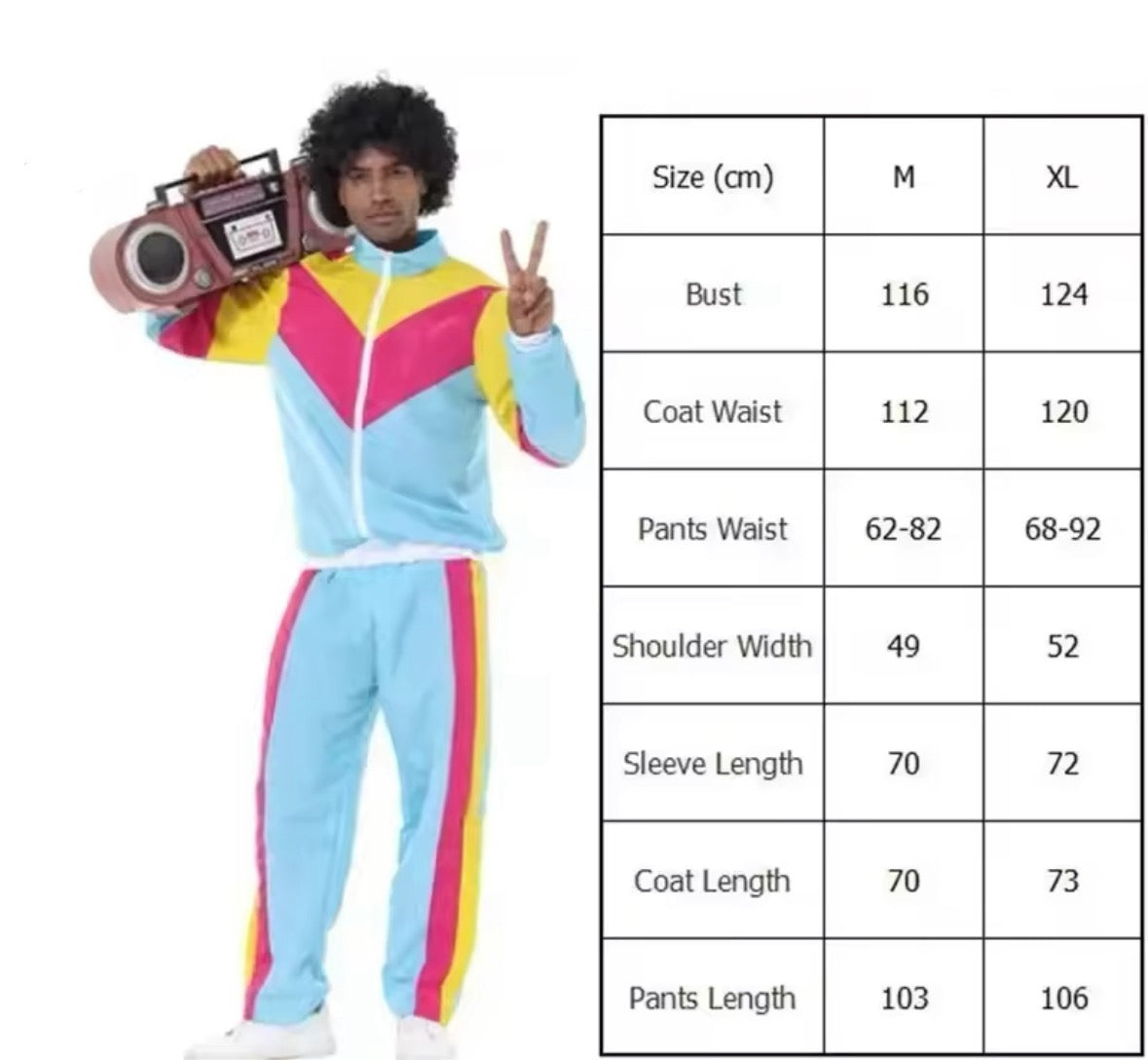 80er Jahre Disco Vintage Kostüm