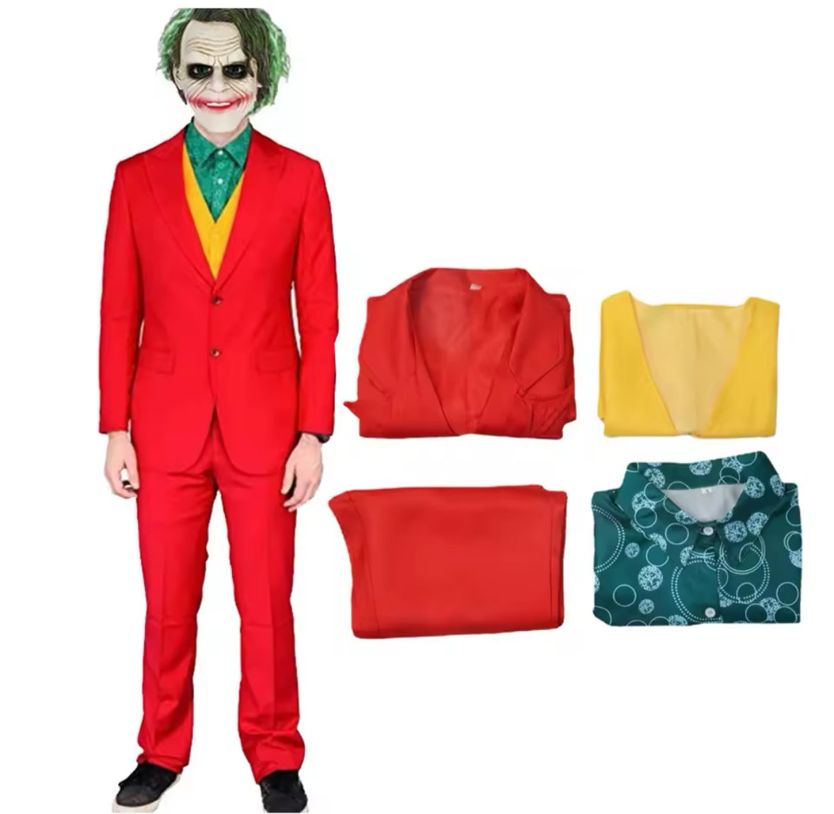 Joker Clown Anzug Kostüm