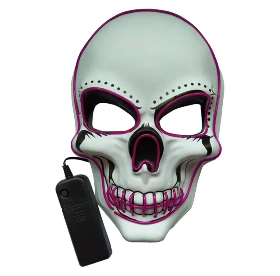 Leuchtende Neon Totenkopf Maske