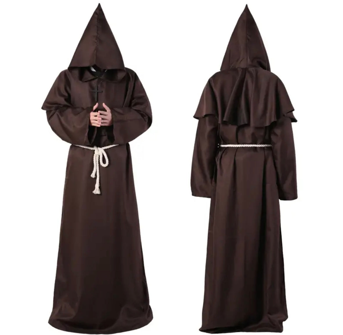Ganzkörper Mönch Kostüm