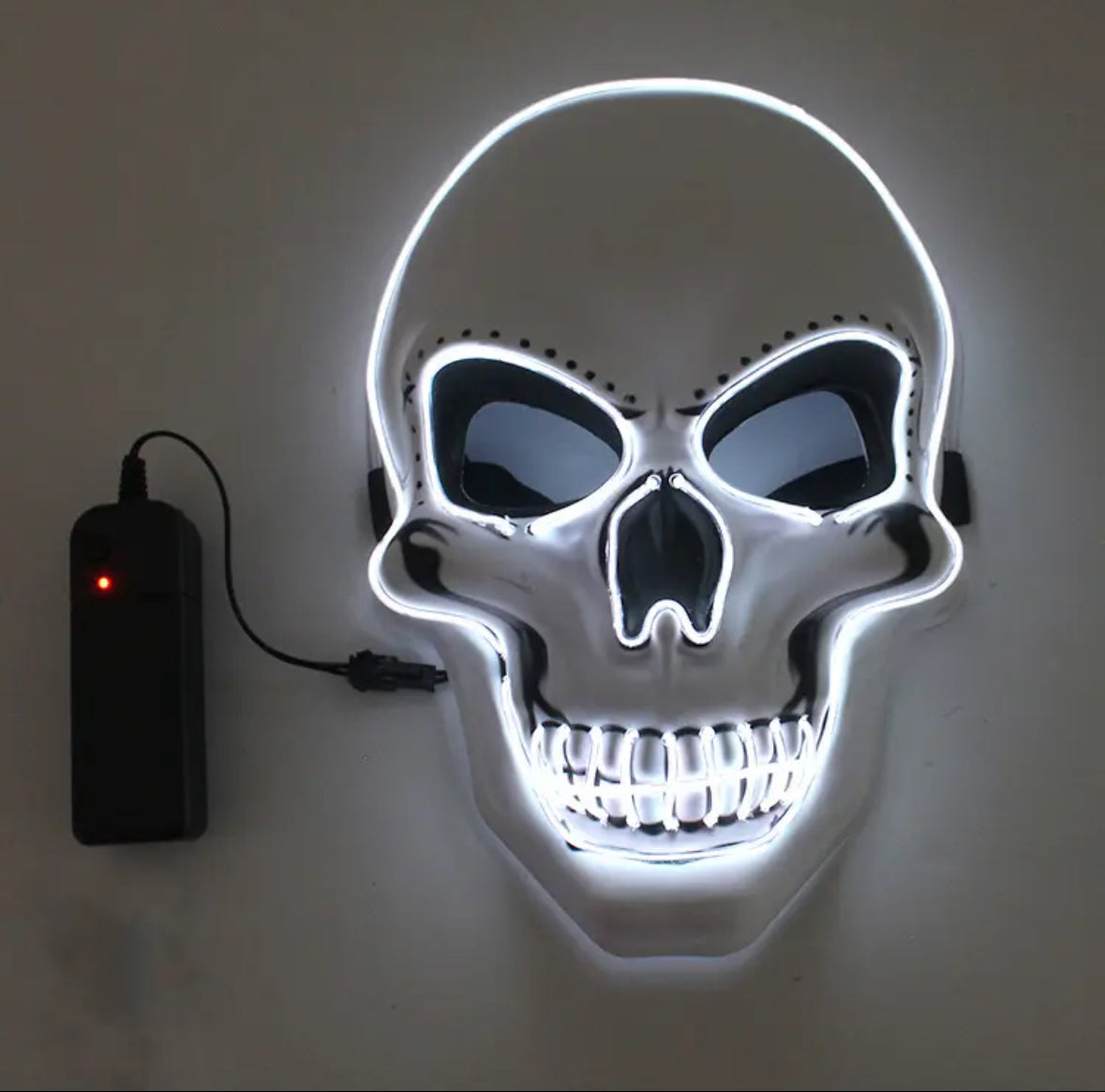 Leuchtende Neon Totenkopf Maske
