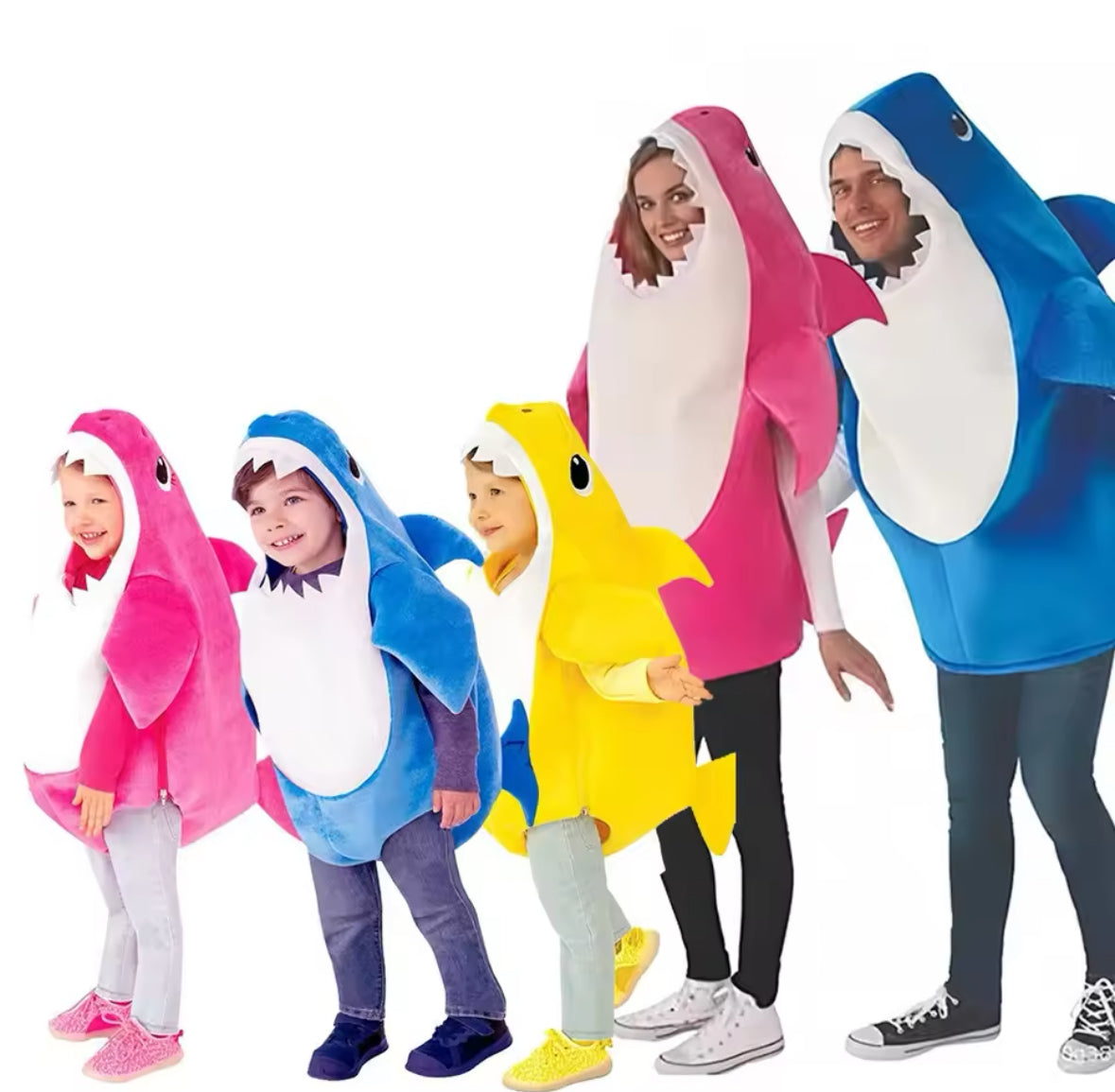 Farbiges Haifisch Ganzkörper Kostüm