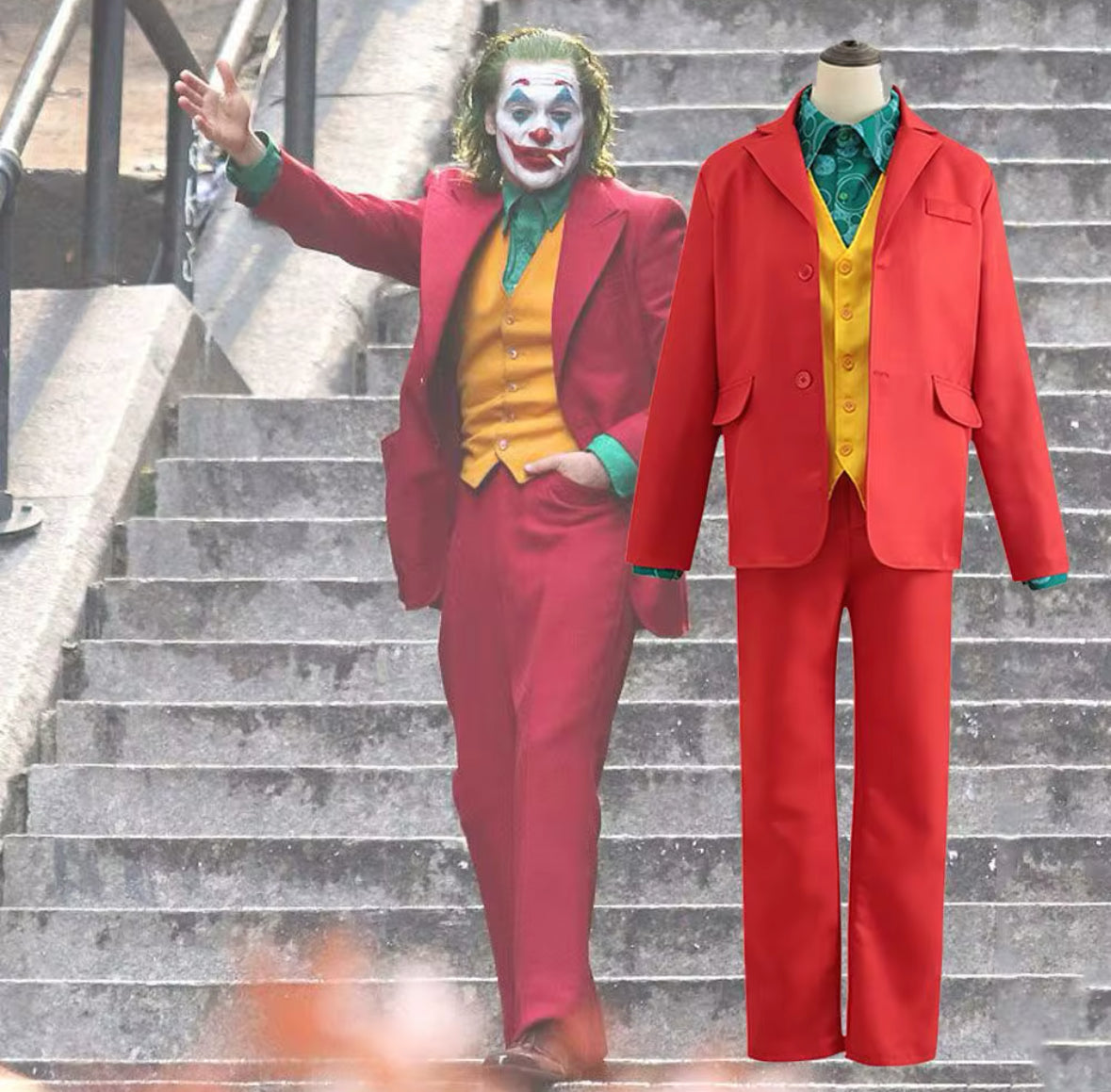 Joker Clown Anzug Kostüm