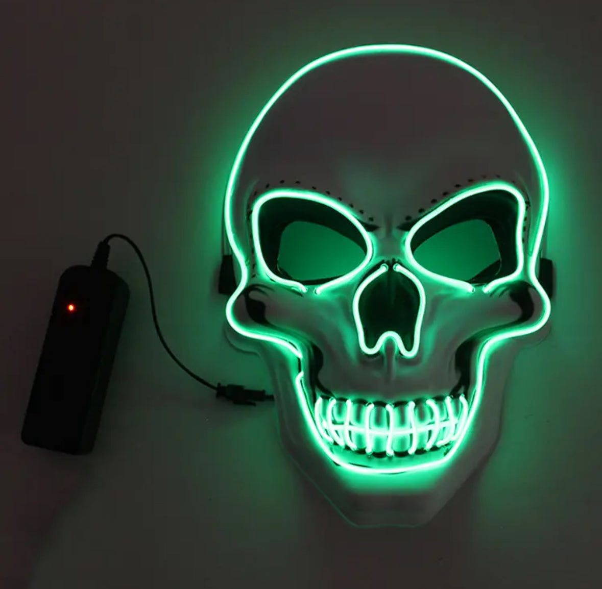Leuchtende Neon Totenkopf Maske