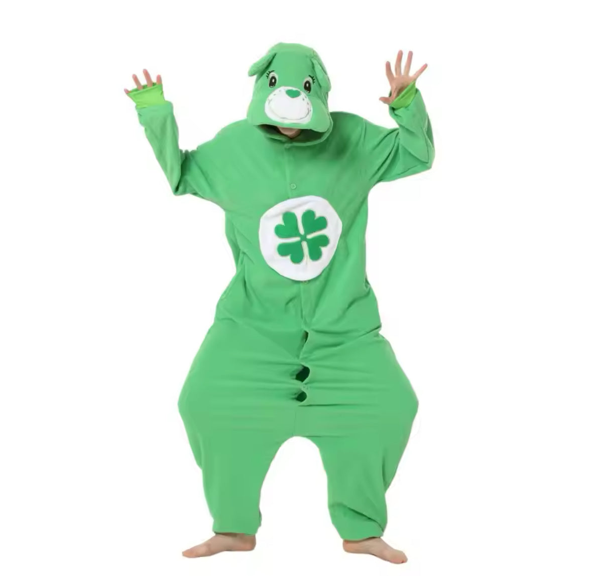 Buntes Glücks Bärchen Ganzkörper Kostüm