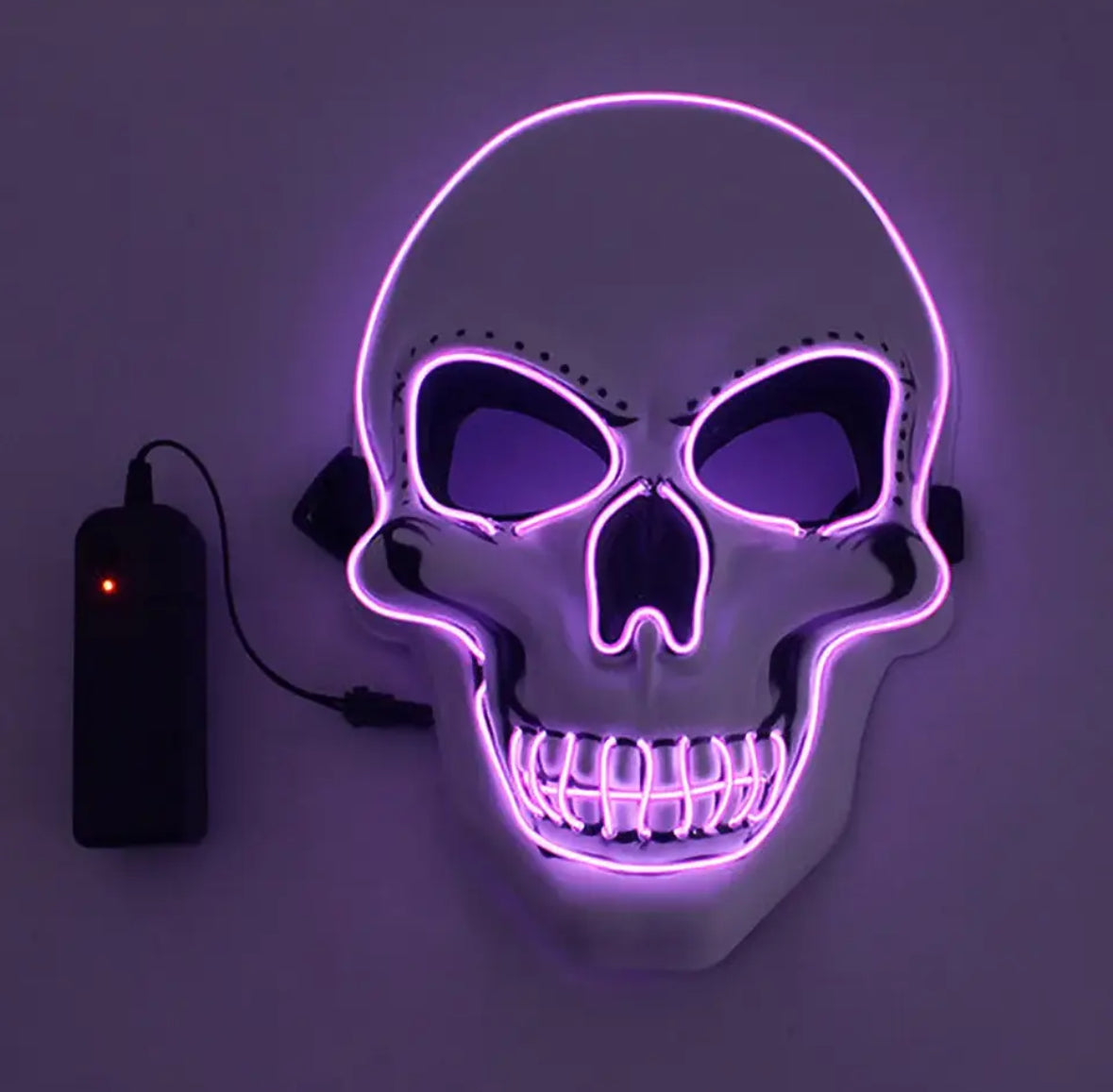 Leuchtende Neon Totenkopf Maske