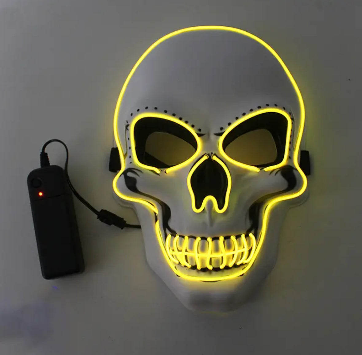 Leuchtende Neon Totenkopf Maske