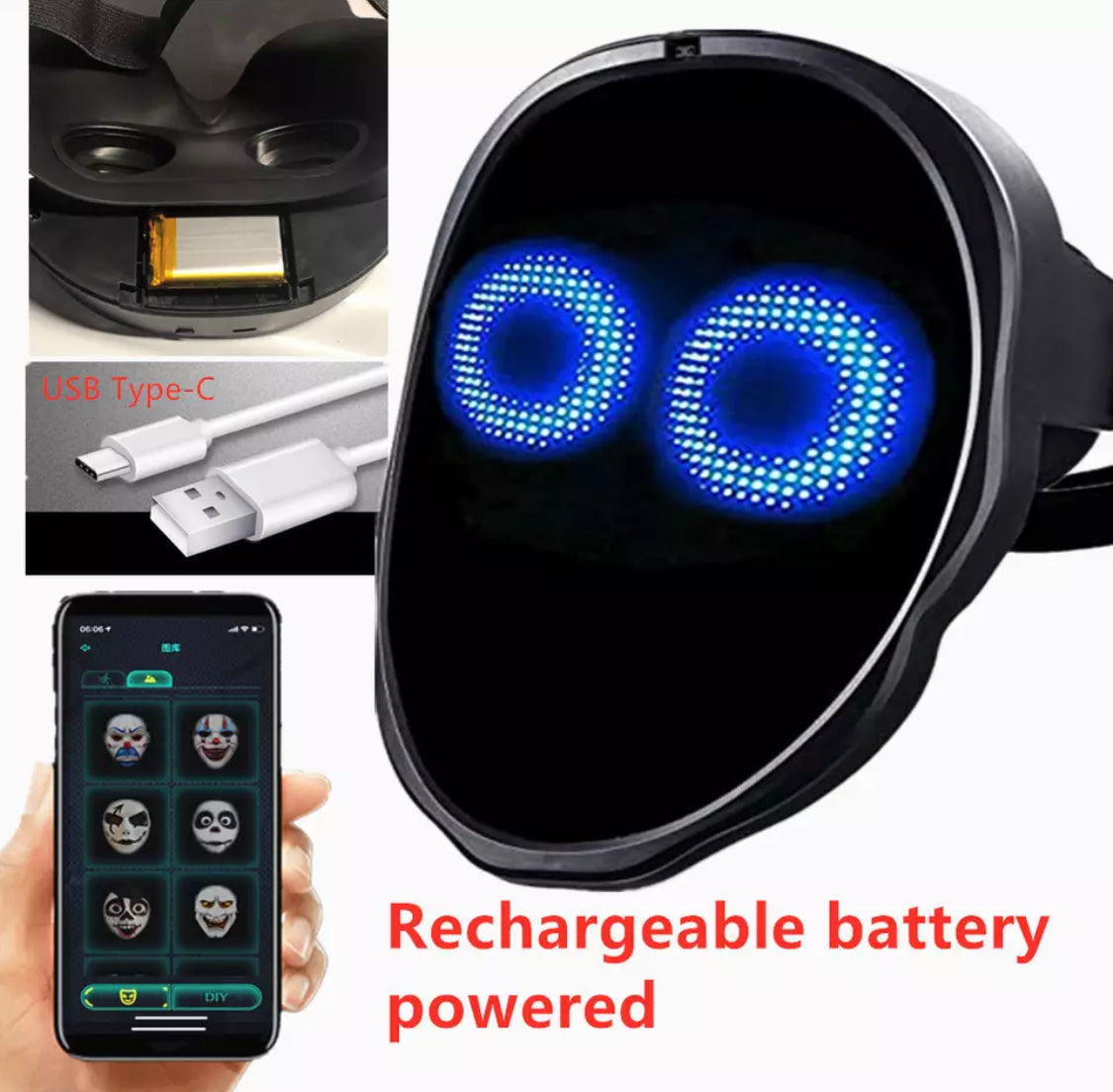 DIY LED Bluetooth Maske