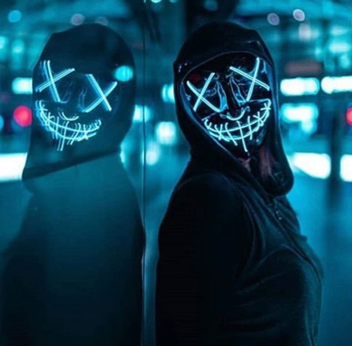Gruselige Purge LED Maske