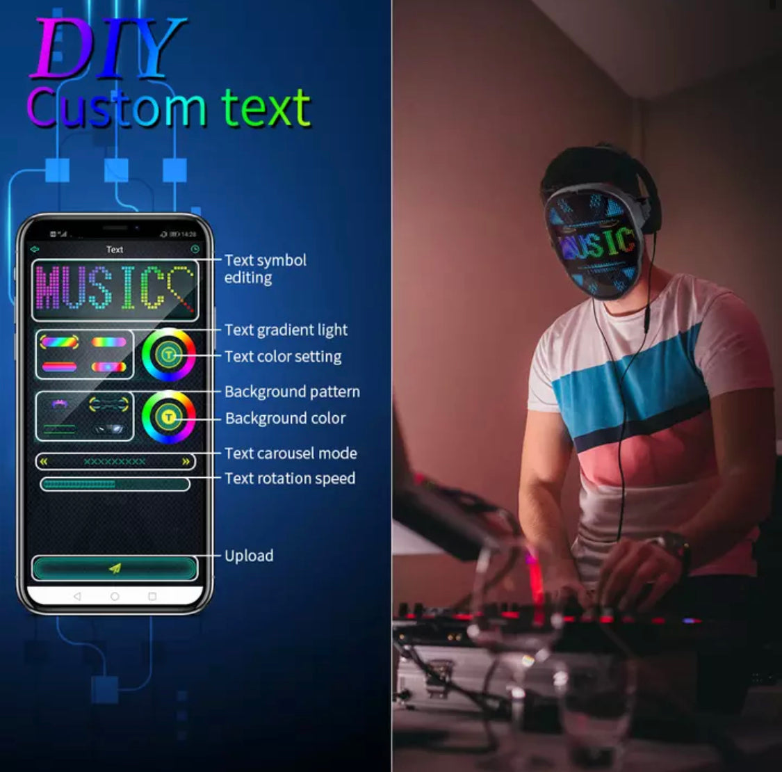 DIY LED Bluetooth Maske